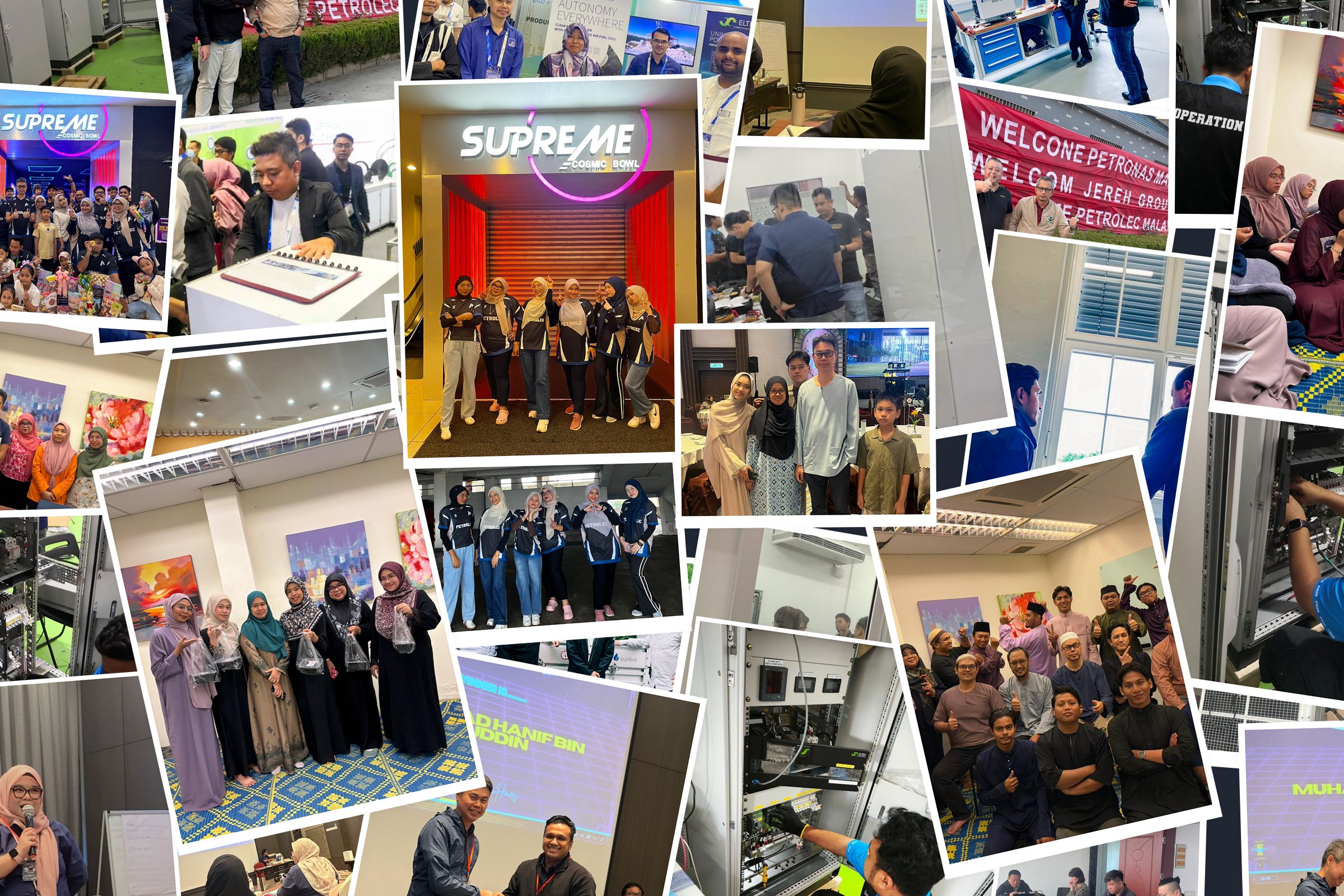 A collage of recent Petrolec Resources events, training and community activities