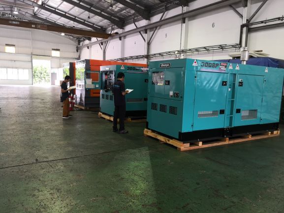 Denyo diesel generators in PRSB workshop