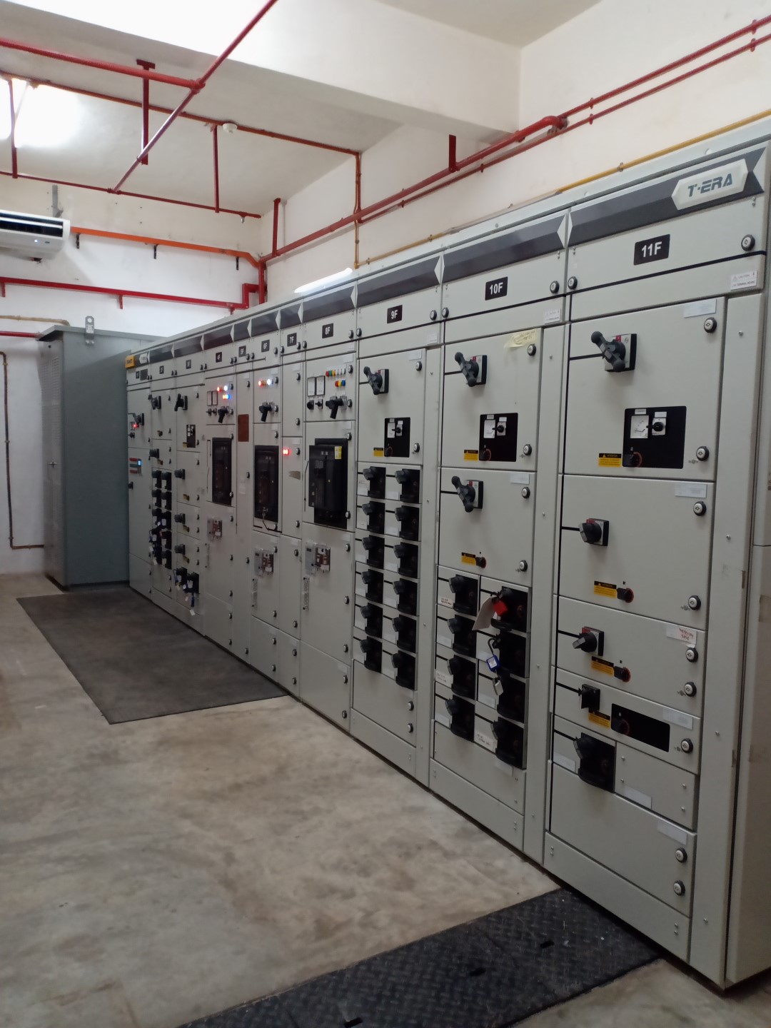 LV switchboard bank in PRSB-installed power room